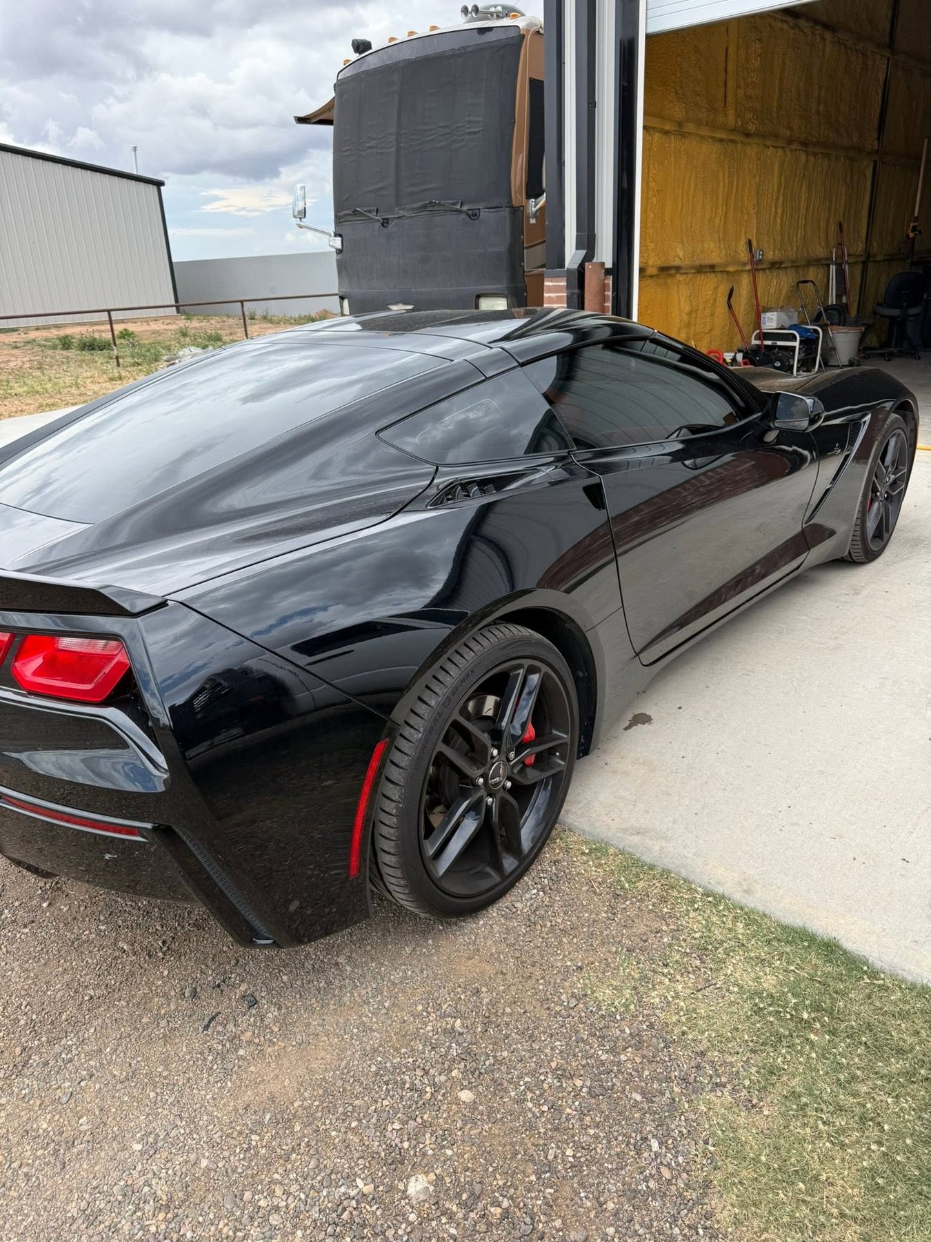 Tinted black Corvette